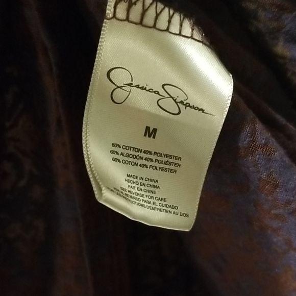 Jessica Simpson Womens Medium Long Sleeve Shirt - Picture 4 of 4